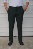 GILAPA Erkek Dokuma Yeşil  Jogger Pantolon - 1