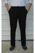 GILAPA Erkek Dokuma Siyah  Jogger Pantolon - 1