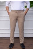 GILAPA Erkek Bej Örme Jogger Pantolon - 2