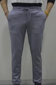 GILAPA Erkek Gri Çelik Örme Jogger Pantolon - 1