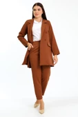 Kadın Double Kumaş Blazer Ceket - 1