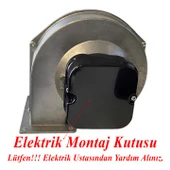 Havalandırma Aspiratörü Salyangoz Fan BDRAS120-60 Alüminyum Gövdeli Metal Kirli Hava Kötü Koku thumbnail 2