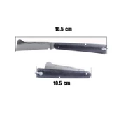 Plastik Saplı Bıçak Çakı Soğuk Aşı Macunu Profesyonel Çelik Eğri Uç Bağ Ağaç Budama Bıçağı 3'Lü Set thumbnail 4