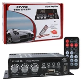 MAGICVOICE YW-406L 12 VOLT 100 WATT MOTOSİKLET BLUETOOTH AMFİ USB/SD 2 KANAL PAZARCI - ANFİ (154X80X42MM) - 1