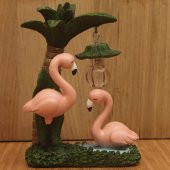 Flamingoların Aşkı Gece Lambası Işıklı Biblo Flamingo B5 - 3