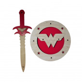 Ahşap Oyuncak Seti, Wonder Woman Kalkanı ve Kılıcı - 1