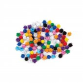 Puti 10 Mm Metalik Pom Pom 100 LÜ - 1