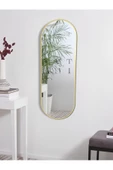 ant home Model Alfa Dekoratif Ayna Duvar Aynası Konsol Aynası Mdf Elips Ayna 120X50 - 2
