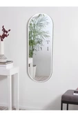ant home Model Alfa Dekoratif Ayna Duvar Aynası Konsol Aynası Mdf Elips Ayna 120X50 - 1