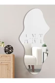 ant home Asimetrik Ayna, Dekoatif Ayna, Big Size 100cm X 50cm 1.sınıf Rodajlı Şişecam Marka Ayna Holl Aynası thumbnail 1