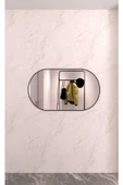 CG HOME Model Alfa Dekoratif Ayna Duvar Aynası Konsol Aynası Mdf 90cm X 50 Cm Elips Ayna thumbnail 3