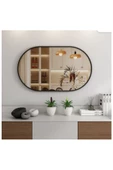 CG HOME Model Alfa Dekoratif Ayna Duvar Aynası Konsol Aynası Mdf Elips Ayna - 3