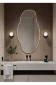 ant home Asimetrik 75X40  cm Konsol Aynası, Dresuar Aynası, Tuvalet Aynası, Holl Aynası, Banyo Aynası thumbnail 3