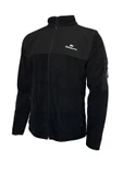 Erkek Regular Fit Fermuarlı Cepli Polar Siyah Sweatshirt - 1