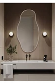 CG HOME Asimetrik 90X50 Konsol, Dresuar, Tuvalet Aynası 1.kalite Şişecam Ayna - 1
