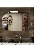 ant home Asimetrik Ayna, Dekoratif Ayna, 85X55 CM Konsol Aynası, Dresuar Aynası, Tuvalet Aynası. thumbnail 5