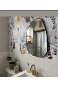 CG HOME Asimetrik Ayna 75x55 Konsol Aynası, Dresuar Aynası, Duvar Aynası, 1.kalite Şişecam Marka Ayna - 1