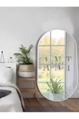 ant home Dekoratif Ayna Duvar Aynası Konsol Aynası Mdf Elips Ayna 90x50 Cm thumbnail 3