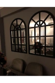 CG HOME Pencere Model Ayna Duvar Aynası Salon Aynası Dressuar Aynası 103cm X 70 Cm - 3