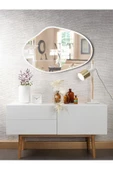 ant home Asimetrik Ayna, Konsol Aynası, Dresuar Aynası, Tuvalet Aynası Holl Ayna 1.kalite Ayna 75x50 cm - 3