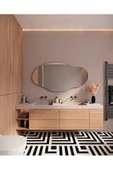 CG HOME Asimetrik Model Çerçevesiz Ayna Duvar Aynası Konsol Aynası - 2