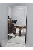 ant home Dekoratif Baklava Desenli Bizoteli Salon Aynası Ofis Aynası Konsol Aynası 120cm X 60cm - 2