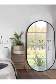ant home Model Alfa Dekoratif Ayna Duvar Aynası Konsol Aynası Mdf Elips Ayna - 1