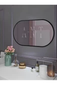 ant home Model Alfa Dekoratif Ayna Duvar Aynası Konsol Aynası Mdf Elips Ayna - 5