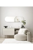 CG HOME Model Alfa Dekoratif Ayna Duvar Aynası Boy Aynası Mdf 180cm X 62 Cm Elips Ayna - 2