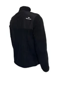 Erkek Regular Fit Fermuarlı Cepli Polar Siyah Sweatshirt - 4