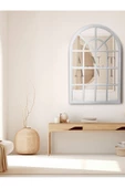 ant home Pencere Model Ayna Duvar Aynası Salon Aynası Dressuar Aynası 103cm X 70 Cm - 2
