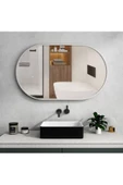 CG HOME Model Alfa Dekoratif Ayna Duvar Aynası Konsol Aynası Mdf Elips Ayna - 4