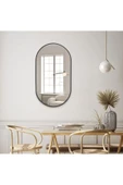 CG HOME Model Alfa Dekoratif Ayna Duvar Aynası Konsol Aynası Mdf Elips Ayna - 2