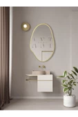 ant home Asimetrik Ayna, Konsol Aynası, Dresuar Aynası, Tuvalet Aynası Holl Ayna 1.kalite Ayna 75x50 cm - 3