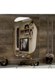 ant home Asimetrik Ayna, Dekoratif Ayna, 85X55 CM Konsol Aynası, Dresuar Aynası, Tuvalet Aynası. thumbnail 2