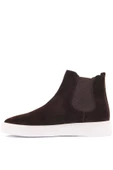 Shoetyle - Kahverengi Hakiki Süet Kadın Chelsea Bot - 6929 - 3