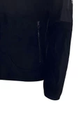 Erkek Regular Fit Fermuarlı Cepli Battal Büyük Beden Polar Siyah Sweatshirt - 3