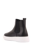 Shoetyle - Siyah Hakiki Deri Kadın Chelsea Bot - 6929 - 9