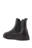 Shoetyle - Siyah Hakiki Deri Siyah Eva Taban Kadın Chelsea Bot - 6929 - 8