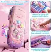 Valkyrie 3 Boyutlu Ay Yıldız Balon Unicorn Su Geçirmez Kalem Kutusu - 6