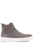 Shoetyle - Gri Hakiki Süet Kadın Chelsea Bot - 6929 - 1