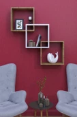mokaparkavm Duvara Monte Geniş Raflı Modern Duvar Rafı - 2