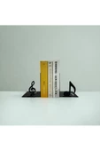 HERO DİZAYN Metal Kitap Desteği Kitap Tutucu Ev ve Ofis Dekoratif Aksesuar 2 Li Set - 4