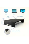 HERO DİZAYN Monitör Standı - Laptop Standı - Monitör Yükseltici - Metal - Mat Siyah - 1