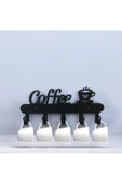 HERO DİZAYN Dekoratif Coffee Yazılı Mutfak Fincan ve Kupa Askılığı - 4