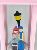 Romantik Kış Masalı Işıklı Kar Küresi - Sevgililer Pembe - 5