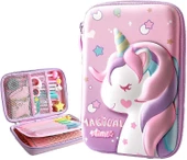 Valkyrie 3 Boyutlu Büyük Unicorn Su Geçirmez Kalem Kutusu - 1