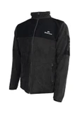 Erkek Regular Fit Fermuarlı Cepli Polar Füme Sweatshirt - 1