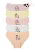 Bravie Resimli Rengarenk Bikini Kesim Çocuk Külot Brv1-çbk - 1