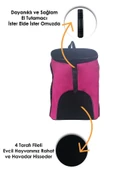 Evene Pembe Kedi Taşıma Çantası Siyah Fileli Küçük Boy Uçak Için Uygun Hava Alan Sırt Çantası thumbnail 2